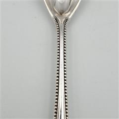Antique Pre 1897 John Sherwood & Sons Silver Plated Salt/Sugar Spoon BEAVER MARK